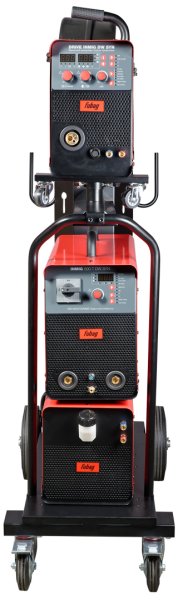 Сварочный полуавтомат INMIG 500T DW SYN + Подающий механизм DRIVE INMIG DW SYN + Шланг-пакет 5 м + Горелка FB 500 3 м + Блок жидкостного охлаждения + Тележка в Махачкале фото