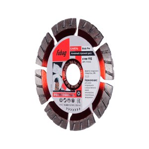 Алмазный отрезной диск FUBAG Stein Pro D115 мм/ 22.2 мм по камню в Махачкале фото