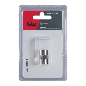 FUBAG Переходник 1/4 дюйма F - 1/4 дюйма F, блистер 1 шт в Махачкале фото
