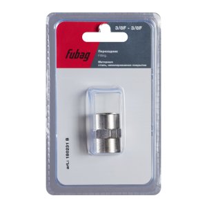 FUBAG Переходник 3/8 дюйма F - 3/8 дюйма F, блистер 1 шт в Махачкале фото