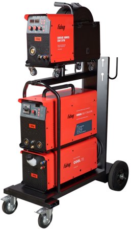 Сварочный полуавтомат INMIG 500T DW SYN + Подающий механизм DRIVE INMIG DW SYN + Шланг-пакет 5 м + Горелка FB 500 3 м + Блок жидкостного охлаждения + Тележка в Махачкале фото